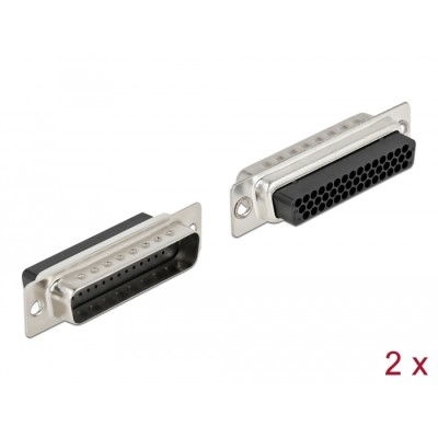 Delock D-Sub HD 44 pin crimp male, metal, 2 pieces
