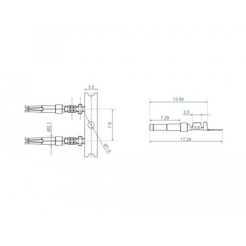 Delock Crimp contacts for D-Sub crimp female 40 pieces