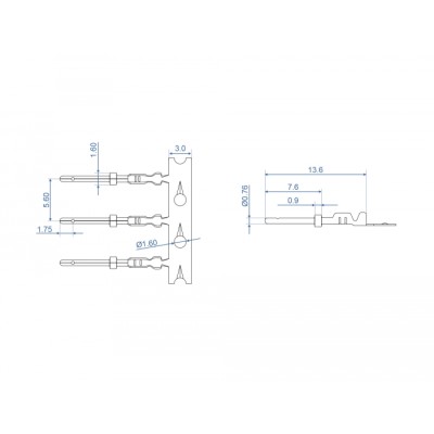 Delock Crimp contacts for D-Sub HD crimp male 40 pieces 2