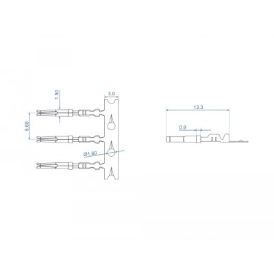 Delock Crimp contacts for D-Sub HD crimp female 40 pieces 2