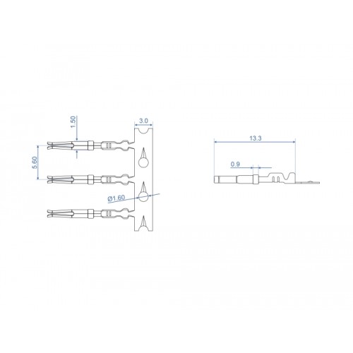 Delock Crimp contacts for D-Sub HD crimp female 40 pieces