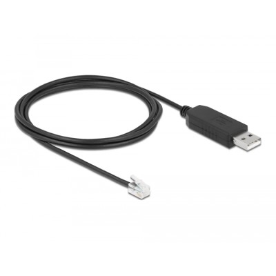 Delock Adapter cable USB Type-A to Serial RS-232 RJ10 with ESD protection Meade Autostar 2 m 2