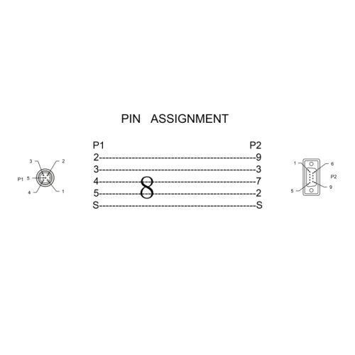 Delock M12 CAN Bus Cable A-coded 5 pin male to D-Sub 9 female 1 m