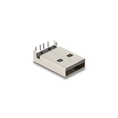 Delock USB 2.0 Type-A female 4 pin THT connector for through-hole mounting 90° angled 10 pieces 2