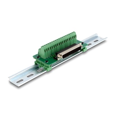 Delock D-Sub 37 pin male to Terminal Block for DIN rail