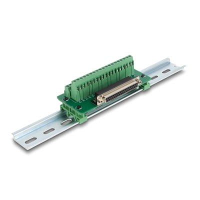 Delock D-Sub 37 pin female to Terminal Block for DIN rail