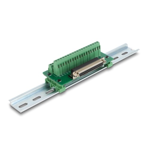 Delock D-Sub 37 pin female to Terminal Block for DIN rail