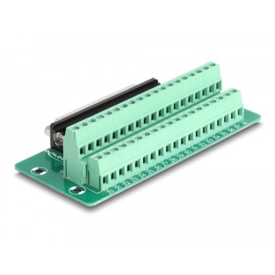 Delock D-Sub 37 pin female to Terminal Block for DIN rail 2