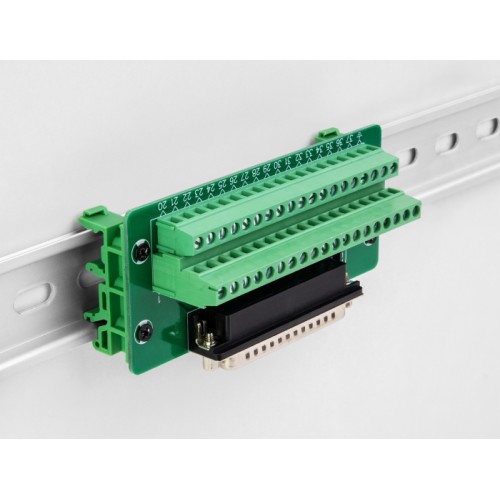 Delock D-Sub 37 pin female to Terminal Block for DIN rail