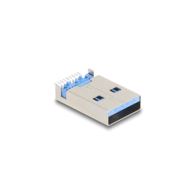 Delock USB 5 Gbps Type-A male 9 pin SMD connector for solder mounting 90° angled 10 pieces 2