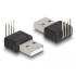 Delock Adapter USB 2.0 Type-A male to 4 pin 90° angled