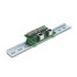 Delock RJ45 2 x female to 2 x Terminal Block with push-button for DIN rail angled