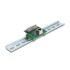 Delock RJ50 female to Terminal Block with push-button for DIN rail angled