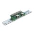 Delock RJ50 2 x female to 2 x Terminal Block with push-button for DIN rail