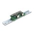 Delock RJ50 2 x female to 2 x Terminal Block with push-button for DIN rail angled