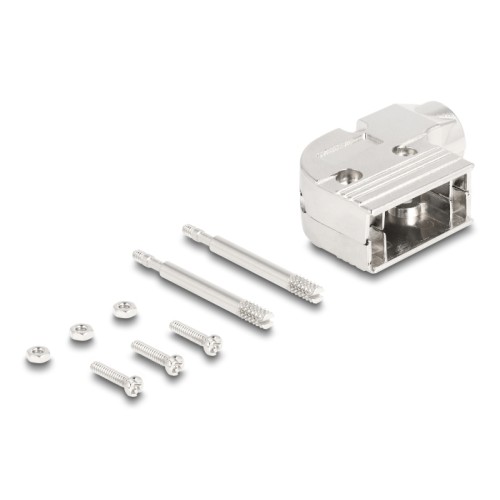 Delock Housing for D-Sub 9 pin male / female 90° angled