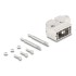 Delock Housing for D-Sub 9 pin male / female 90° angled
