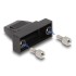 Delock Housing for D-Sub 9 pin male / female plastic housing for flat cable