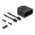 Delock Housing for D-Sub 9 pin male / female plastic housing with strain relief black
