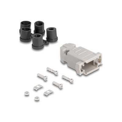 Delock Housing for D-Sub 9 pin male / female with rubber seals