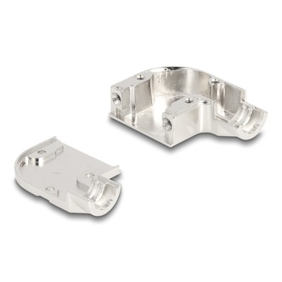 Delock Housing for D-Sub 9 pin male / female with metal bracket 90° angled 2