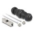 Delock Cable connector LSA to LSA Cat.6A IP68 dust and waterproof black