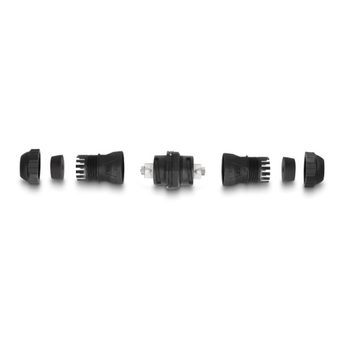Delock Cable connector LSA to LSA Cat.6A IP68 dust and waterproof black