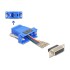 Delock D-Sub 15 pin female to RJ12 female Assembly Kit blue