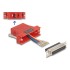 Delock D-Sub 25 pin female to RJ12 female Assembly Kit red