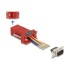 Delock D-Sub 9 pin male to RJ45 female Assembly Kit red