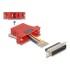 Delock D-Sub 25 pin male to RJ45 female Assembly Kit red