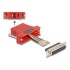 Delock D-Sub 25 pin female to RJ45 female Assembly Kit red