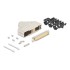 Delock Sub-D connector housing 37 pin metal including male connector and mounting material