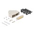 Delock Sub-D connector housing 44 pin metal including male connector and mounting material