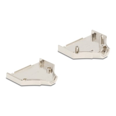 Delock Sub-D connector housing 44 pin metal including male connector and mounting material 2