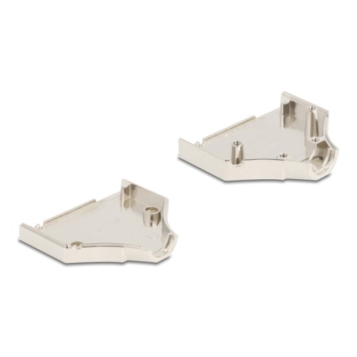 Delock Sub-D connector housing 44 pin metal including male connector and mounting material