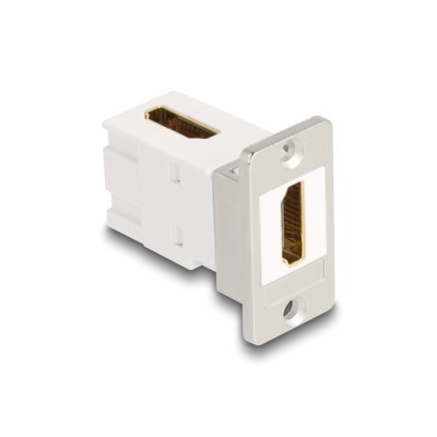 Delock Panel Mount Keystone Module HDMI female to female 90° angled 8K 60 Hz conical