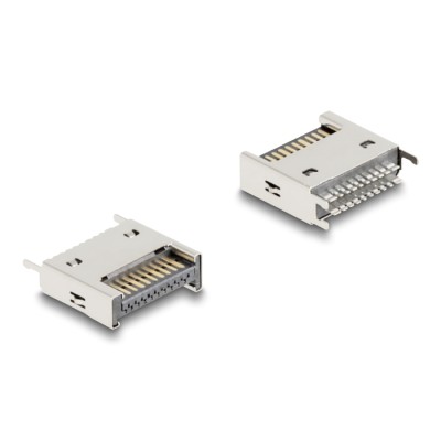 Delock USB 10 Gbps Type-E Key A 20 pin male straight for SMT solder mounting