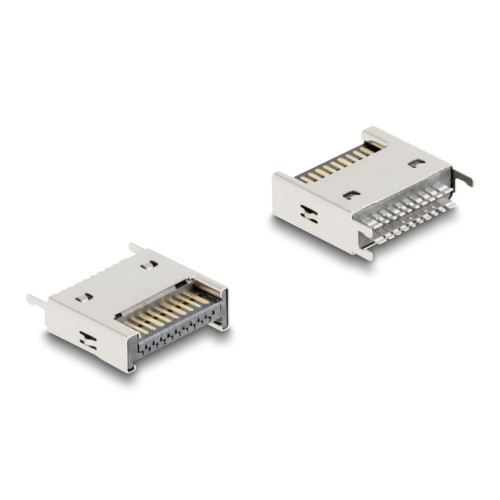 Delock USB 10 Gbps Type-E Key A 20 pin male straight for SMT solder mounting