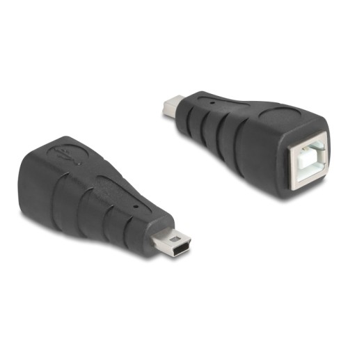 Delock USB 2.0 Adapter Mini USB 5 pin male to USB Type-B female