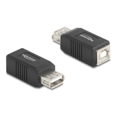 Delock USB 2.0 Adapter USB Type-A female to USB Type-B female