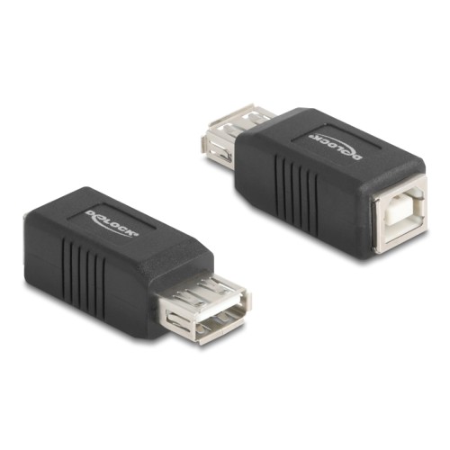 Delock USB 2.0 Adapter USB Type-A female to USB Type-B female