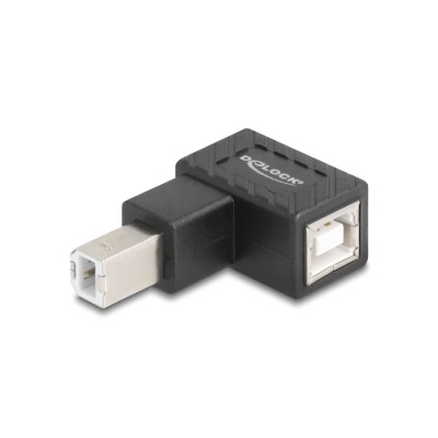 Delock USB 2.0 Adapter USB Type-B male to USB Type-B female 90° angled downwards