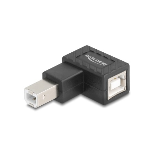 Delock USB 2.0 Adapter USB Type-B male to USB Type-B female 90° right angled