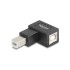 Delock USB 2.0 Adapter USB Type-B male to USB Type-B female 90° right angled