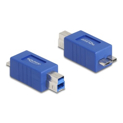 Delock USB 5 Gbps Adapter USB Type-B male to USB Micro-B male (crossed)