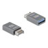 Delock Adapter USB 10 Gbps Type-E Key A male to USB Type-A female metal