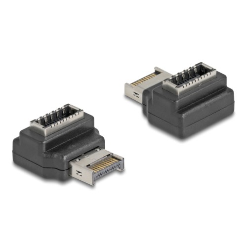 Delock Adapter USB 10 Gbps Type-E Key A male to female angled
