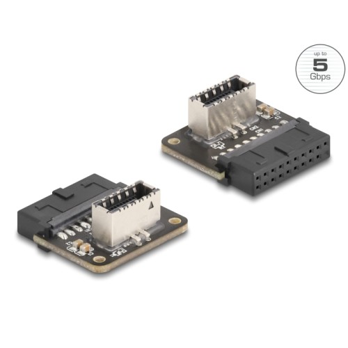 Delock USB 5 Gbps Adapter Pin Header female to internal Type-E Key A female angled