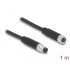 Delock M8 A-coded 4 pin Cable male to female PUR (TPU) 1 m